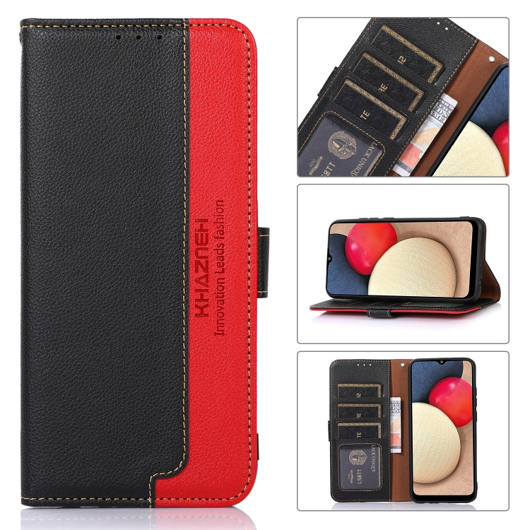 Khazneh Litchi Texture PU Leather RFID Phone Case - For Nothing Phone (2) - mosaccessories